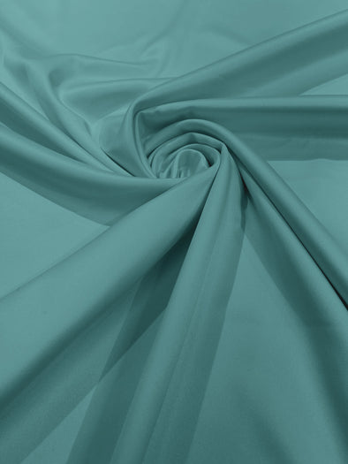 Sea Foam Matte Stretch Lamour Satin Fabric 58" Wide/Sold By The Yard. New Colors