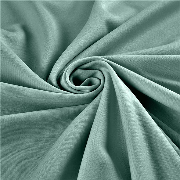 Seafoam Stretch Crepe Scuba Techno Knit Polyester Spandex Fabric for Bows, Top Knots, Head Wraps, Clothes, Costumes, Craft.