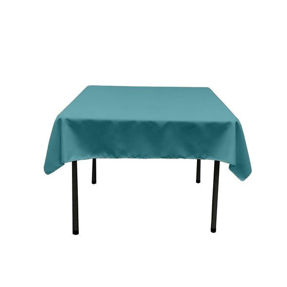Seafoam Square Polyester Poplin Table Overlay - Diamond. Choose Size Below