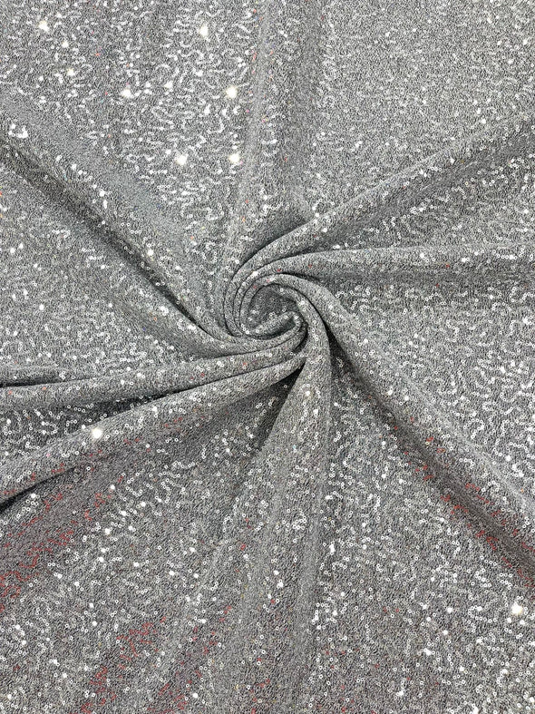 Metallic Tinsel Stretch Lurex Fabric With Sequins/58 Wide.