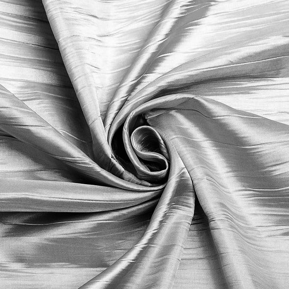Crushed Taffeta Fabric - 54" Width - Creased Clothing Decorations Crafts - Sold By The Yard
