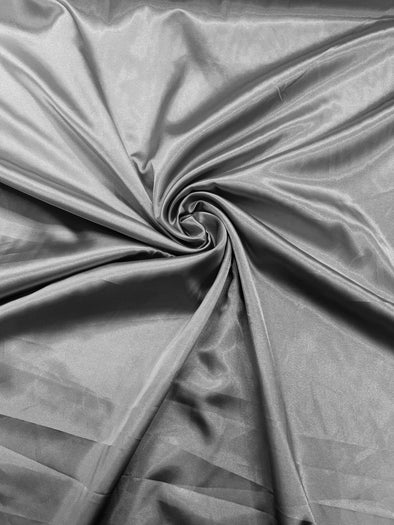 Silver Light Weight Silky Stretch Charmeuse Satin Fabric/60" Wide/Cosplay.