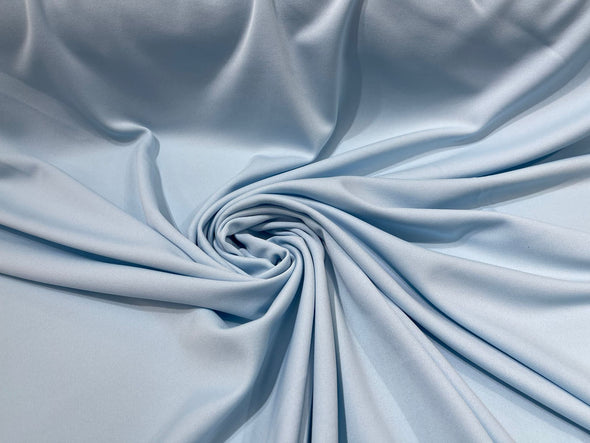 Sky Blue 59/60" Wide 100% Polyester Wrinkle Free Stretch Double Knit Scuba Fabric/cosplay/costumes