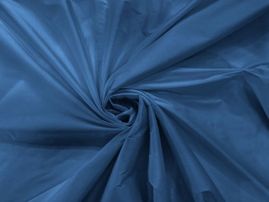 Steel Blue 100% Polyester Imitation Silk Taffeta Fabric 55" Wide/Costume/Dress/Cosplay/Wedding