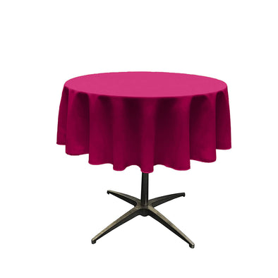 Strawberry Solid Round Polyester Poplin Tablecloth Seamless