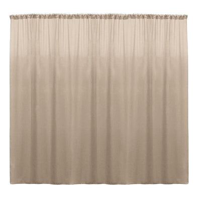 Taupe SEAMLESS Backdrop Drape Panel All Size Available in Polyester Poplin Party Supplies Curtains