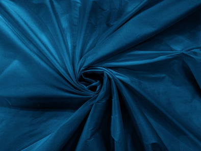 Teal Blue  100% Polyester Imitation Silk Taffeta Fabric 55" Wide/Costume/Dress/Cosplay/Wedding
