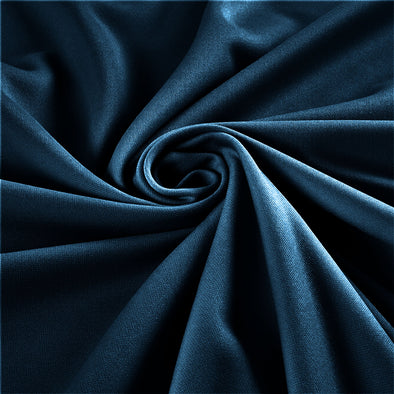 Teal Blue Stretch Crepe Scuba Techno Knit Polyester Spandex Fabric for Bows, Top Knots, Head Wraps, Clothes, Costumes, Craft.