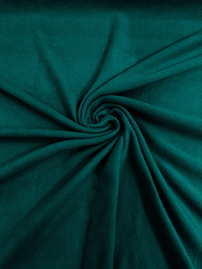 Teal Green Solid Polar Fleece Fabric Sold by the yard 60"Wide|Antipilling 245GSM |Medium Soft Weight| Blanket Supply,DIY, Decor,Baby Blanket