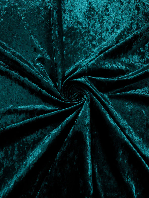 Teal Crushed Velvet Fabric/58 Inches Wide/Cosplays.