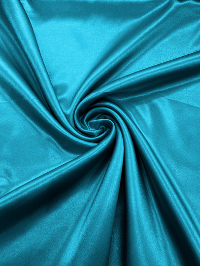 Teal Crepe Back Satin Bridal Fabric Draper/Prom/Wedding/58" Inches Wide Japan Quality