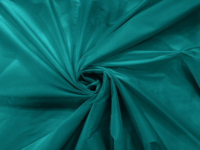 Teal 100% Polyester Imitation Silk Taffeta Fabric 55" Wide/Costume/Dress/Cosplay/Wedding