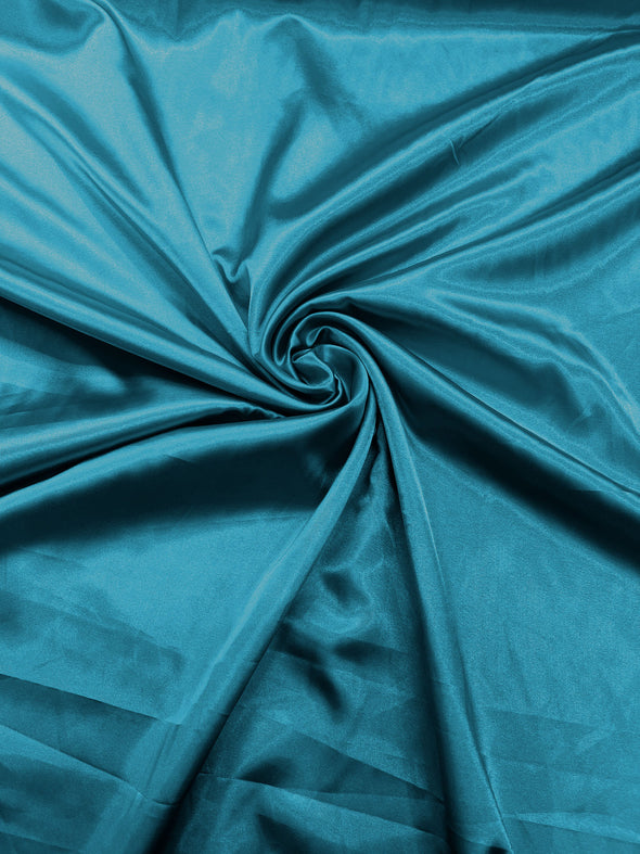 Teal Light Weight Silky Stretch Charmeuse Satin Fabric/60" Wide/Cosplay.