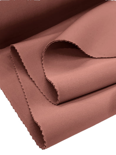 Terracotta Neoprene Scuba Super Techno Fabric, 2mm Thick, Solid Colors, Sold by The Yard.