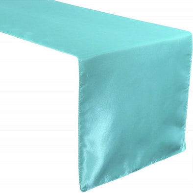 Tiff Blue Bridal Satin Table Runner, Wedding Banquet Decoration, ( Choose Size Below )