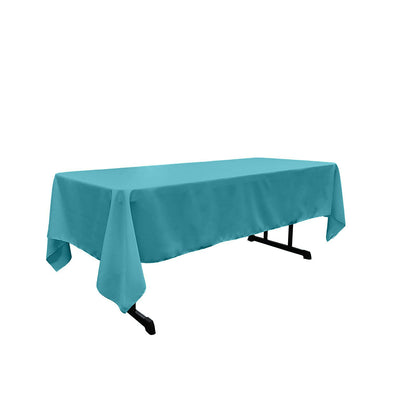 Tiff Blue Rectangular Polyester Poplin Tablecloth / Party supply