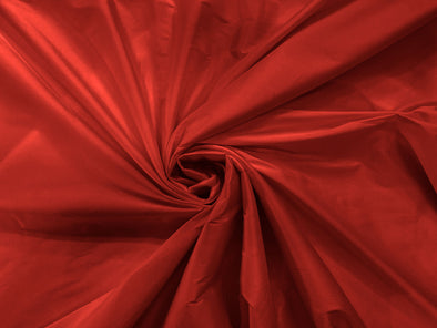 Tomato Red 100% Polyester Imitation Silk Taffeta Fabric 55" Wide/Costume/Dress/Cosplay/Wedding