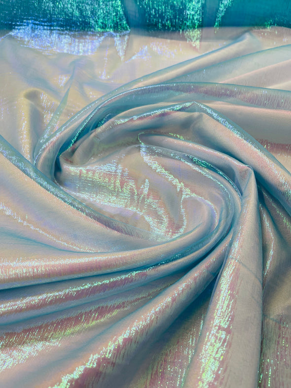 Iridescent Crush 40-45 Inches Wide 100% Polyester Soft Light Weight, Sheer, See Through iridescent Organza-Sold By The Yard