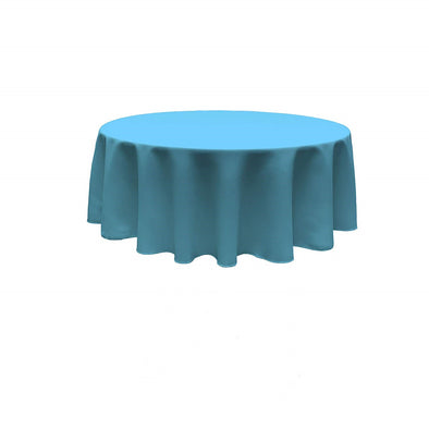 Turquoise Polyester Poplin Tablecloth Seamless