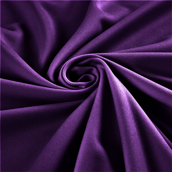 Violet Stretch Crepe Scuba Techno Knit Polyester Spandex Fabric for Bows, Top Knots, Head Wraps, Clothes, Costumes, Craft.