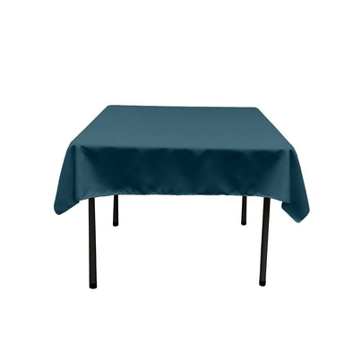 Wedge Wood Blue Square Polyester Poplin Table Overlay - Diamond. Choose Size Below