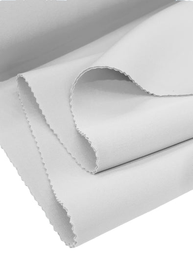 White Neoprene Scuba Super Techno Fabric, 2mm Thick, Solid Colors, Sold by The Yard.