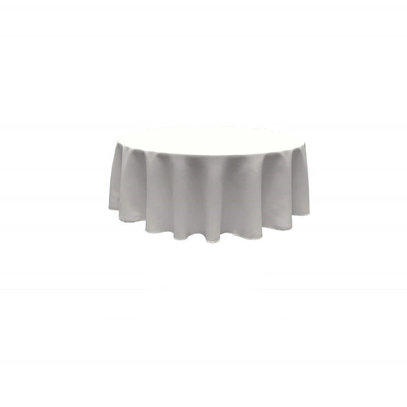 White Polyester Poplin Tablecloth Seamless