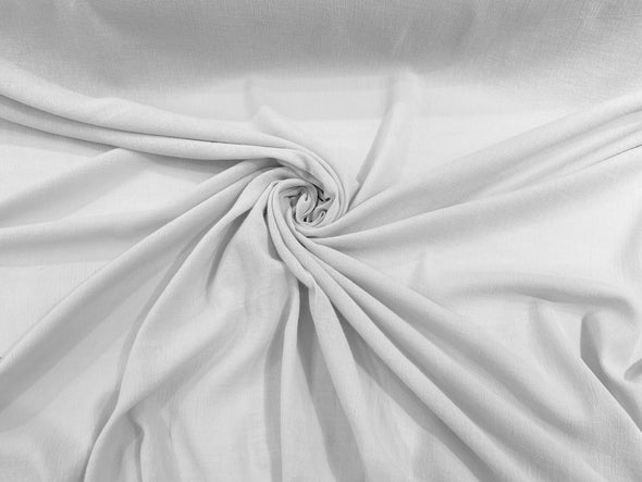 White Cotton Gauze Fabric Wide Crinkled Lightweight Sold by The Yard