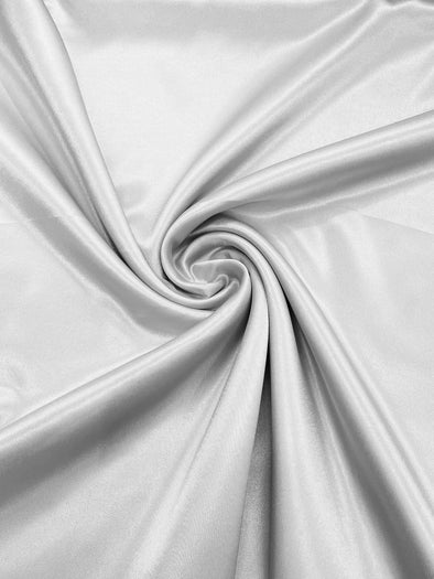 White Crepe Back Satin Bridal Fabric Draper/Prom/Wedding/58" Inches Wide Japan Quality