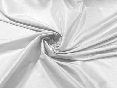 White Solid Taffeta Fabric/Taffeta Fabric by The Yard/Apparel, Costume, Dress, Cosplay, Wedding