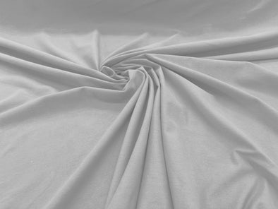 White 58/60" Wide Cotton Jersey Spandex Knit Blend 95% Cotton 5 percent Spandex/Stretch Fabric/Costume