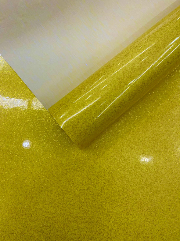 Sparkle Glitter Upholstery Vinyl Fabric / Crafting Apparel Upholstery Vinyl Fabric 54" Wide.