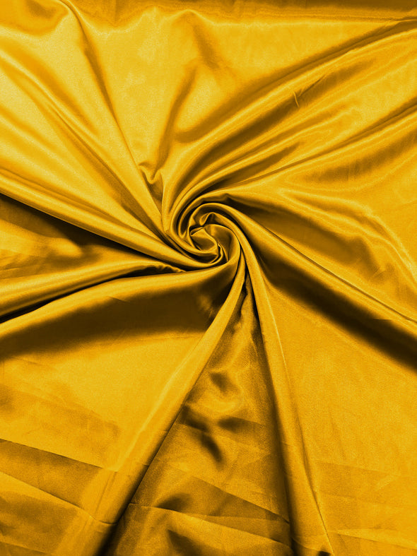 Yellow Light Weight Silky Stretch Charmeuse Satin Fabric/60" Wide/Cosplay.