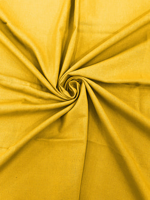 Yellow Medium Weight Natural Linen Fabric/50"Wide/Clothing