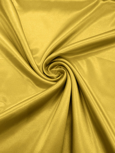 Yellow Crepe Back Satin Bridal Fabric Draper/Prom/Wedding/58" Inches Wide Japan Quality