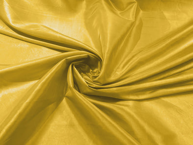 Yellow Solid Taffeta Fabric/Taffeta Fabric by The Yard/Apparel, Costume, Dress, Cosplay, Wedding