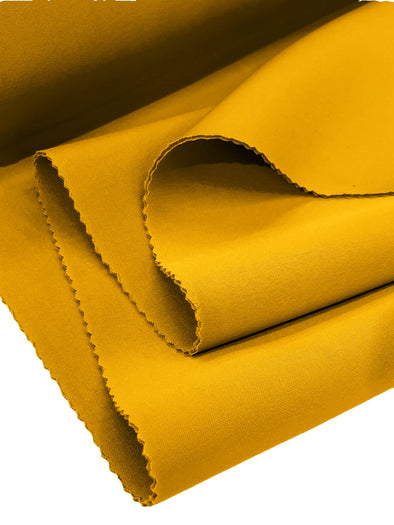 Yellow Neoprene Scuba Super Techno Fabric, 2mm Thick, Solid Colors, Sold by The Yard.