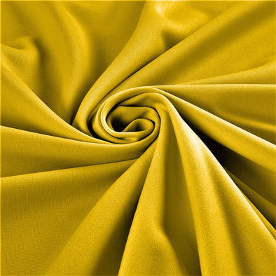 Yellow Stretch Crepe Scuba Techno Knit Polyester Spandex Fabric for Bows, Top Knots, Head Wraps, Clothes, Costumes, Craft.