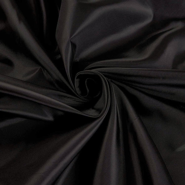 Black 60" Wide Polyester Lining Fabric - Sold By The Yard