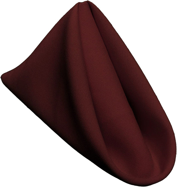 Pack of 12 ,18 x 18 Inches Polyester Poplin Decorative Table Napkins, Party Supply.