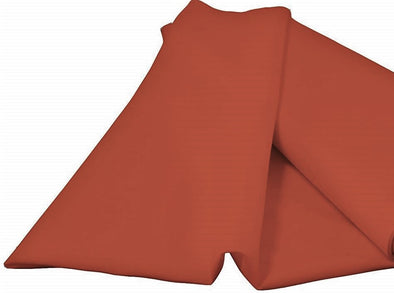 Burnt Orange 100% Polyester Spun Poplin Fabric Sold By The Yard.