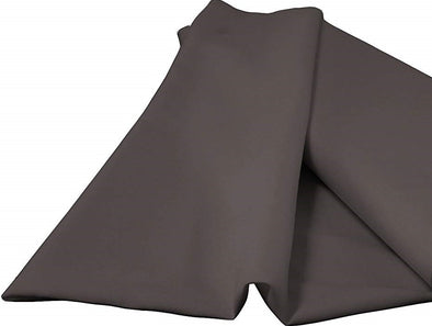 Charcoal 100% Polyester Spun Poplin Fabric Sold By The Yard.