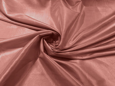 Dusty Rose Solid Taffeta Fabric/Taffeta Fabric by The Yard/Apparel, Costume, Dress, Cosplay, Wedding