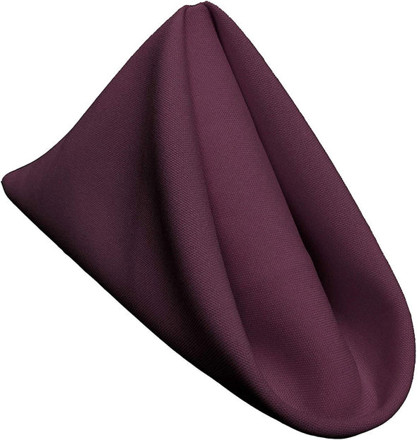 Pack of 12 ,18 x 18 Inches Polyester Poplin Decorative Table Napkins, Party Supply.