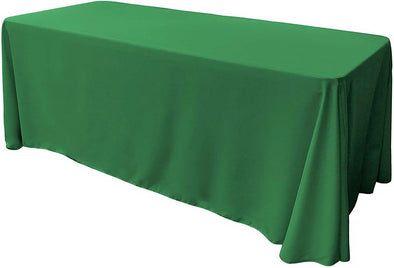 Emerald Green Rectangular Polyester Poplin Tablecloth Floor Length / Party supply