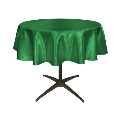 Emerald Green Satin Table Overlay, for Small Coffee Table.