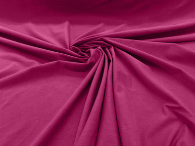 Fuchsia 58/60" Wide Cotton Jersey Spandex Knit Blend 95% Cotton 5 percent Spandex/Stretch Fabric/Costume