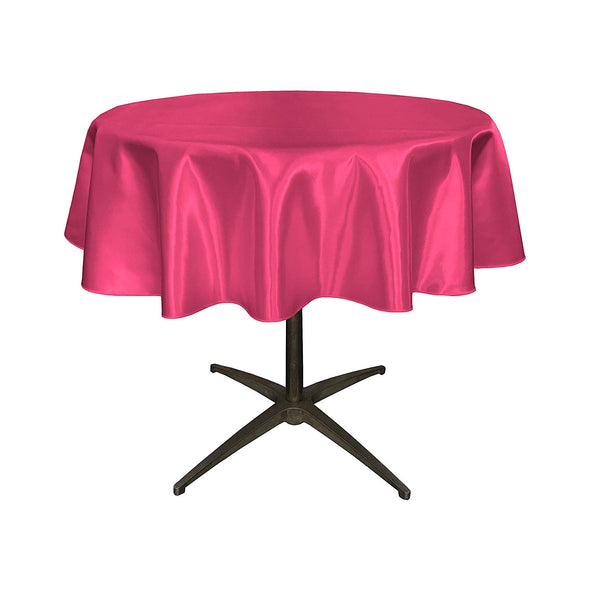 Fuchsia Satin Table Overlay, for Small Coffee Table.