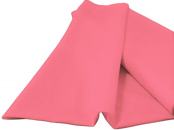 Hot Pink 100% Polyester Spun Poplin Fabric Sold By The Yard.