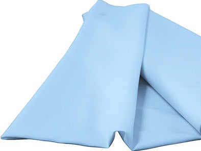 Light Blue 100% Polyester Spun Poplin Fabric Sold By The Yard.